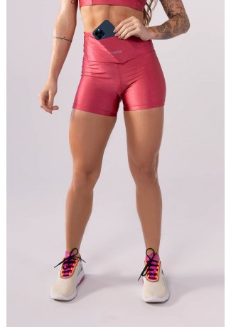 Short com Porta Celular (Rosa) | Ref: K3546-B