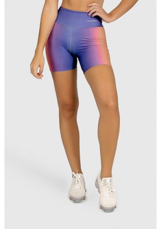 Short Fitness Meia Perna Estampa Digital Orange Boreal | Ref: GO383
