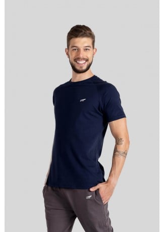 Camiseta Raglan Masculina (Azul Marinho) | Ref: K3115-C