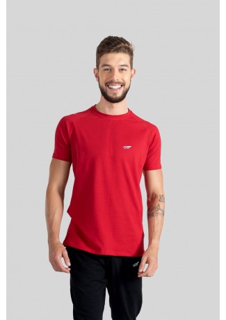 Camiseta Raglan Masculina (Vermelho) | Ref: K3115-D
