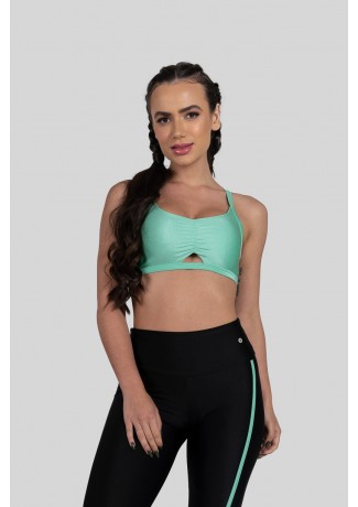Top com Franzido Frontal (Verde Claro) | Ref: K3144-D