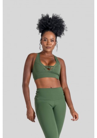 Top com Ilhós (Verde Militar) | Ref: K3108-B