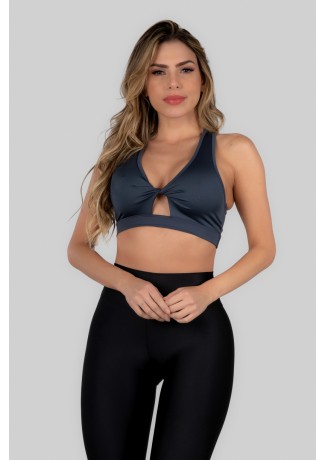 Top com Torcido Frontal (Chumbo) | Ref: K2981-B