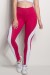 Calça Cós Regular Com Detalhe Em Tela (Rosa Pink / Branco) | Ref: CAL429-006/002/002