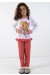Pijama longo de Malha Infantil 185 Goiaba | Ref: CEZ-PA185-003