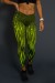 Legging Sublimada PRO (Amarelo Neon com Riscos Pretos) | Ref: NTSP08-001