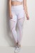 Calça Cós Regular Com Detalhe Em Tela (Branco) | Ref: CAL424-002/002/000
