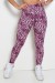 Legging Estampada Oncinha Rosa Fluor | Ref: KS-F27-081