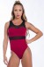 Body com Detalhe em Tule (Vinho) | Ref: K2436-B