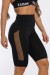 Bermuda Lisa com Detalhe em Elástico Rendado (Preto) | Ref: K2449-A