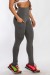 Calça Legging com Bolso Lateral (Mescla) | Ref: K2424-D