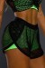 Short de Corrida Neon Com Tela (Verde Neon / Preto) | Ref: K2561-C