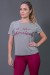 Blusa Fitness Manga Curta com Silk (Mescla / Vinho) | Ref: K2570-D