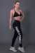 Calça Legging Fitness com Big Silk (Preto / Branco) | Ref: K2572-A