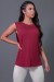 Camiseta Viscose Cavada com Silk (Vinho / Branco) | Ref: K2575-B