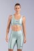 Cropped com Recorte Quadrado (Verde Claro) | Ref: K3393-A