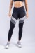 Calça Legging com Faixa Dupla (Preto / Chumbo / Cinza) | Ref: K3304-B