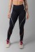 Calça Legging com Vivo e Elástico (Preto / Rosa / Off-White) | Ref: K3584-B
