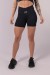 Short com Cós Transpassado (Preto) | Ref: K3540-A