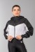 Corta Vento Cropped (Preto / Branco) | Ref: K3529-A