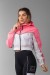 Corta Vento Cropped (Rosa / Branco) | Ref: K3529-B