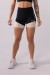 Short com Recorte e Vivo (Preto / Off-White) | Ref: K3511-A