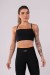 Top com Vira no Decote (Preto / Laranja) | Ref: K3638-A