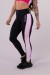 Calça Legging com Vivo e Recorte Lateral (Preto / Rosa / Branco) | Ref: K3613-A