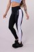 Calça Legging com Vivo e Recorte Lateral (Preto / Azul / Branco) | Ref: K3613-B