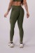 Calça Legging sem Gancho com Franzido (Verde Militar) | Ref: K3635-C