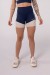 Short com Recorte e Vivo (Azul Marinho / Off-White) | Ref: K3511-B