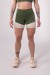Short com Recorte e Vivo (Verde Militar / Off-White) | Ref: K3511-C