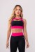Top com Abertuara no Decote (Preto / Rosa) | Ref: K3757-B