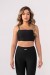 Top com Vira no Decote (Preto / Rosa) | Ref: K3638-B