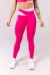 Calça Legging com Recortes no Cós (Rosa / Rosa Claro) | Ref: K3909-A