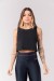 Cropped com Costas Transpassadas (Preto) | Ref: K3883-A