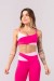 Top com Recortes Assimétricos (Rosa / Rosa Claro) | Ref: K3908-A