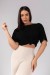 Blusa Ampla com Prega nas Costas (Preto) | Ref: K4129-A