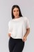 Blusa Ampla com Prega nas Costas (Off-White) | Ref: K4129-B