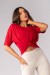 Blusa Ampla com Cobertura (Vermelho) | Ref: K4166-C