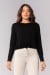 Blusa com Regulagem na Barra (Preto) | Ref: K4168-A