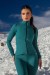 Casaco Slim com Gola Alta (Verde Esmeralda) | Ref: K4347-F