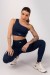 Calça Legging com Emborrachado (Azul Marinho) | Ref: K4236-B