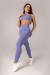 Calça Legging com Vira e Cós em V (Azul Periwinkle) | Ref: K4290-A