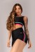 Short com Chapados Duplos (Preto / Rosa Pink / Menta) | Ref: K4194-B
