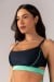 Top com Alças e Tira no Cós (Azul Marinho / Verde Turquesa) | Ref: K4012-D
