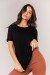 Blusa com Dobra na Manga (Preto) | Ref: K4346-A