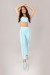 Calça Legging com Cobertura Contrastante (Azul Bebê) | Ref: K4015-B