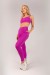 Calça Legging com Cós Transpassado e Bolsos (Roxo) | Ref: K4360-A