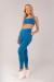 Calça Legging com Cós Transpassado e Bolsos (Azul Marine) | Ref: K4360-C